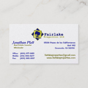 Fairlake Properties: Professional Business Card