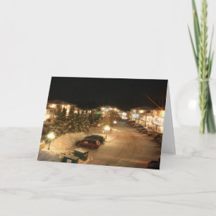 Fairmont at night holiday card