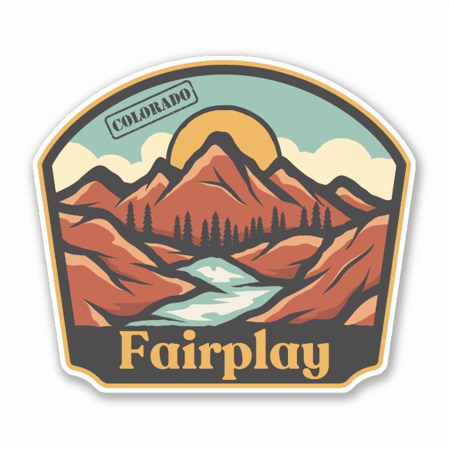 Fairplay, Colorado Sticker (Front)