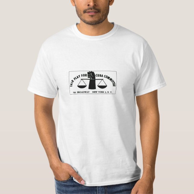 FAIRPLAY FOR CUBA - Lee Harvey Oswald T-Shirt (Front)