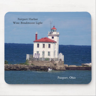 Fairport Harbor West Breakwater Light mousepad