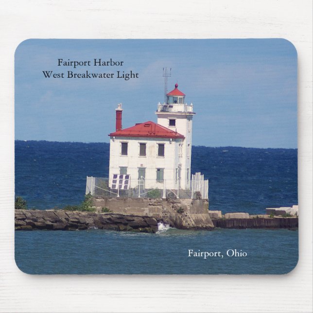 Fairport Harbor West Breakwater Light mousepad (Front)
