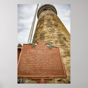 Fairport Harbour Lighthouse Jigsaw Puzzle Poster