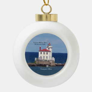 Fairport Harbour West Breakwater Light ornament