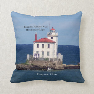 Fairport Harbour West Breakwater Light pillow