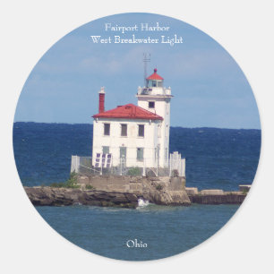 Fairport Harbour West Breakwater Light sticker