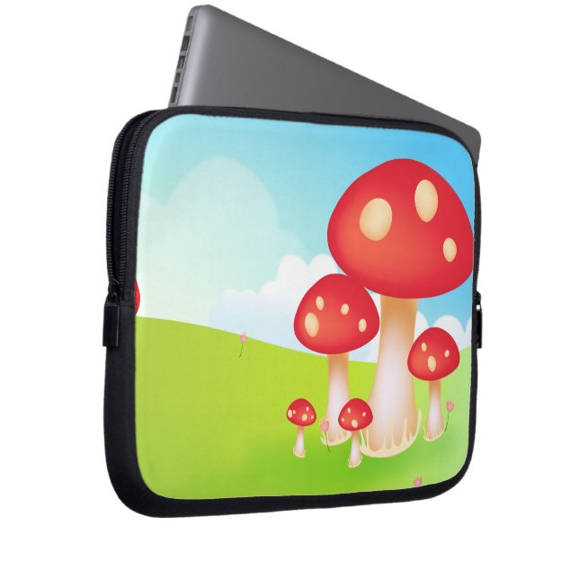 Fairtytail Musrooms Laptop Sleeve (Front Right)