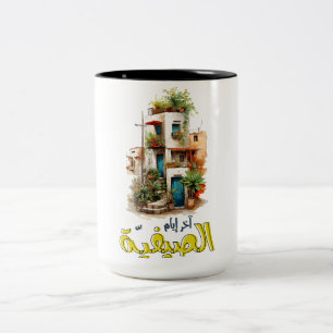 Fairuz فيروز فيروزيات الصباح آخر ايام الصيفية Two-Tone coffee mug