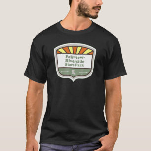 Fairview Riverside State Park Louisiana La Badge V T-Shirt