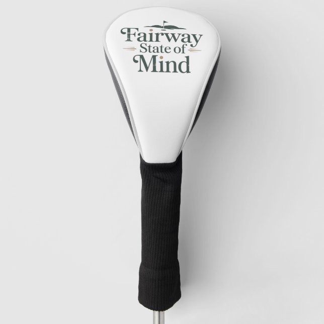 Fairway State Of Mind Classic Golf Lifestyle Head Cover (Front)