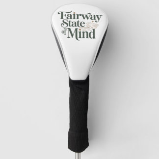 Fairway State Of Mind Minimal Retro Golf Lifestyle Head Cover