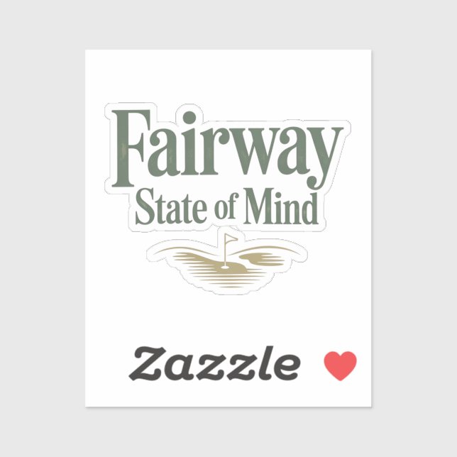 Fairway State Of Mind Retro Golf Lifestyle (Sheet)