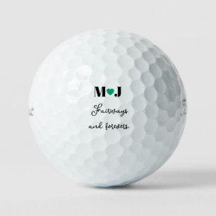 'Fairways and Forevers' Golf Course Wedding Favour Balls