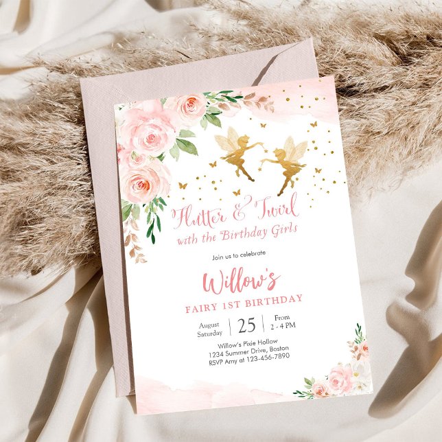 Fairy 1st Birthday Invitation (Creator Uploaded)
