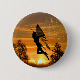 Fairy  6 cm round badge