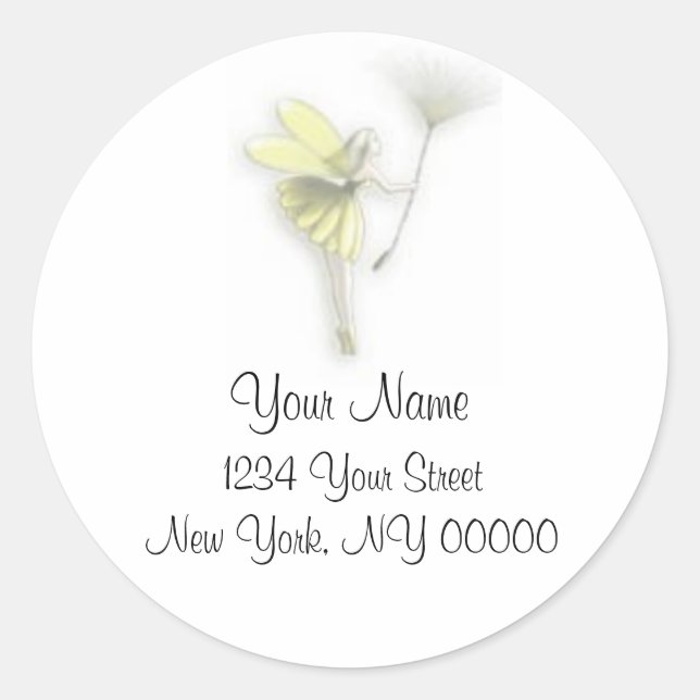 Fairy Address Sticker (Front)