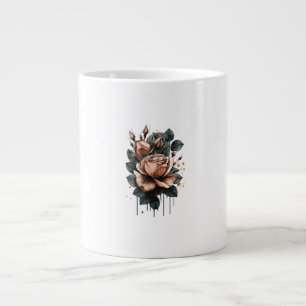 Fairy Aesthetic Goblincore And  Cottagecore Mushro Large Coffee Mug