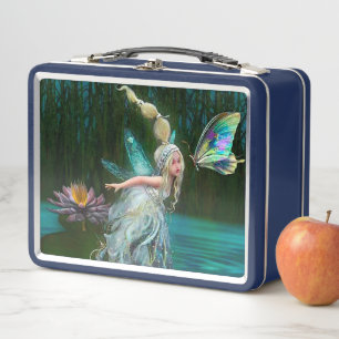 Fairy and Butterfly Metal Lunch Box