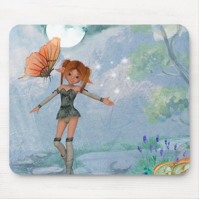 Fairy and Butterfly Mouse Mat (Front)
