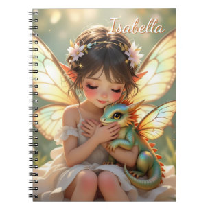 Fairy and Dragon Chibi Anime Fairy Tale Notebook