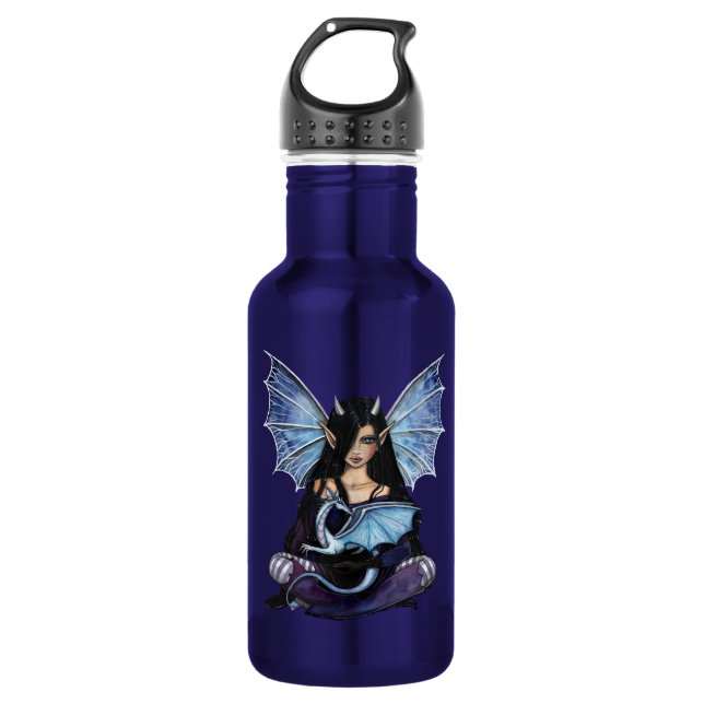 Fairy and Dragon Fantasy Custom 532 Ml Water Bottle (Front)