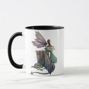Fairy and Dragon Mug by Molly Harrison