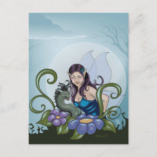Fairy and Dragon Postcard