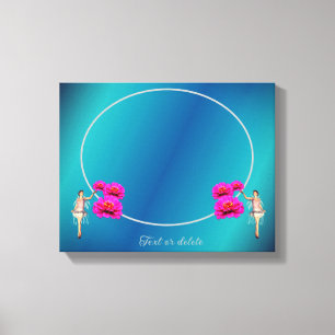 Fairy And Flowers Personalised Add Your Own Photo  Canvas Print