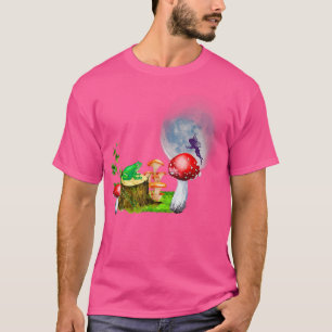 Fairy And Frog, Toadstool Cottagecore Aesthetic, C T-Shirt