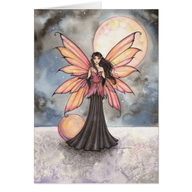 Fairy and Full Moon Fantasy Art (Front)
