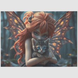 Fairy and her Cat Tissue Paper