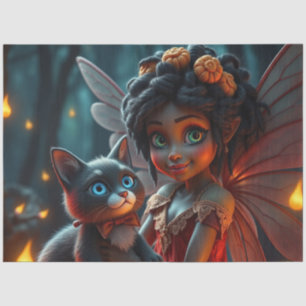 Fairy and her Cat  Tissue Paper