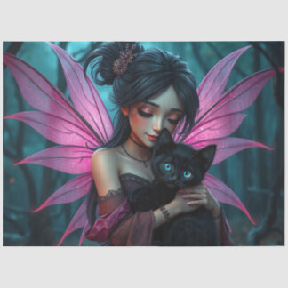 Fairy and her Cat,  Tissue Paper