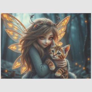 Fairy and her Cat Tissue Paper