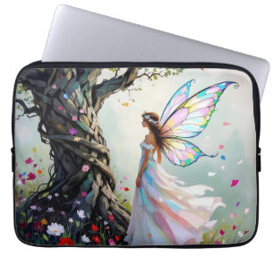 Fairy and Magical Vine Wrapped Tree Laptop Sleeve