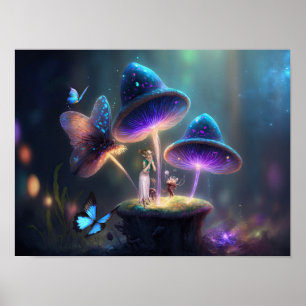 fairy and mushroom stations poster