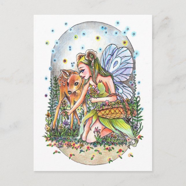 Fairy and the Fawn Postcard (Front)