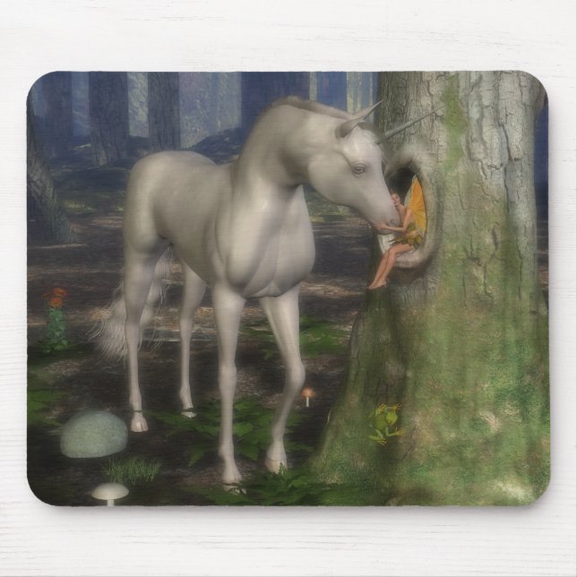 Fairy and unicorn. mouse mat (Front)