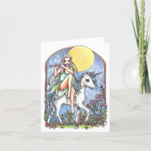 Fairy and Unicorn Thank You Card