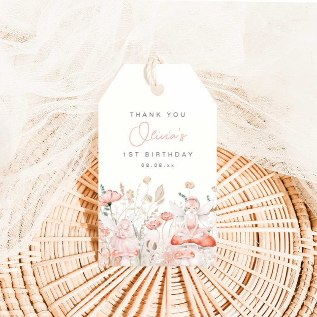 Fairy and Wildflowers Birthday  Gift Tags (Creator Uploaded)