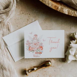 Fairy and Wildflowers Thank You Card