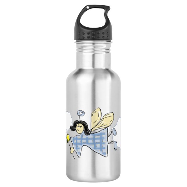 Fairy Angel (blue) 532 Ml Water Bottle (Front)