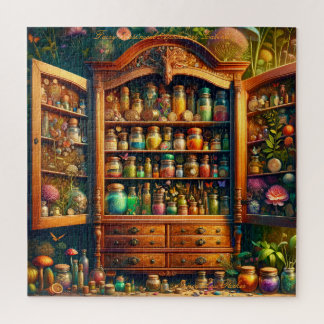 Fairy Apothecary Cabinet Magical Herbarium Shelf Jigsaw Puzzle