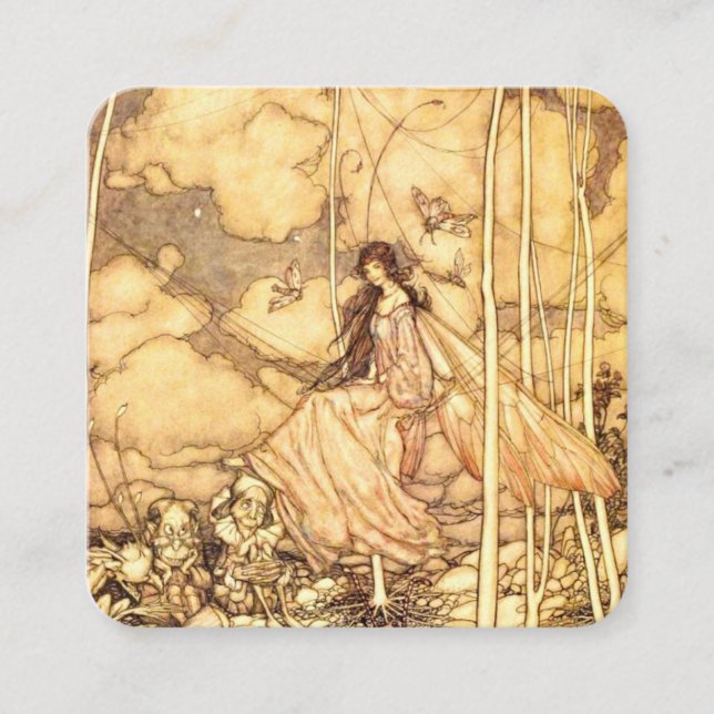 Fairy Arthur Rackham Enclosure Card (Front)