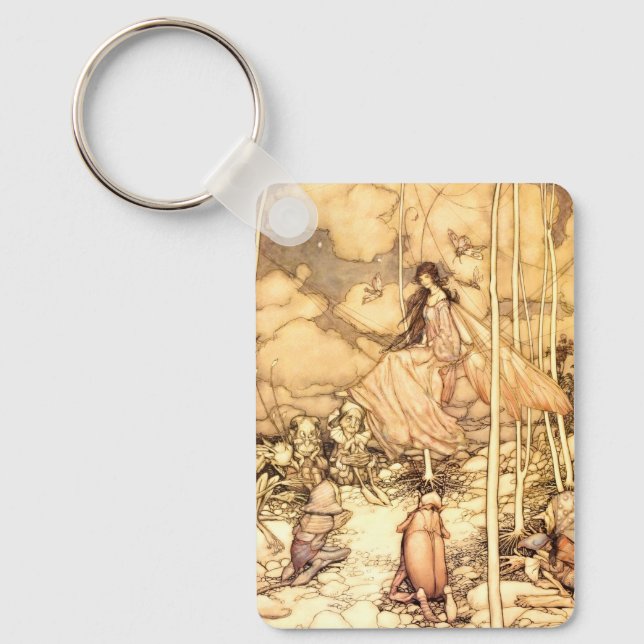 Fairy Arthur Rackham Key Ring (Front)