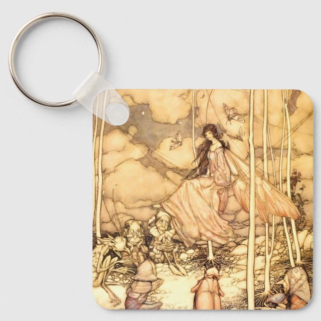 Fairy Arthur Rackham Key Ring (Front)