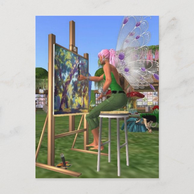 Fairy Artist Postcard (Front)