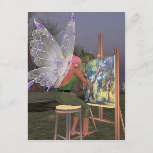 Fairy Artist Twinkletoes Postcard