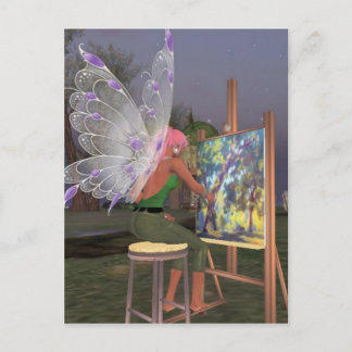 Fairy Artist Twinkletoes Postcard