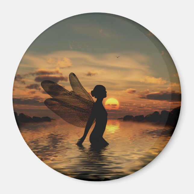 Fairy at Sunset Magnet (Front)